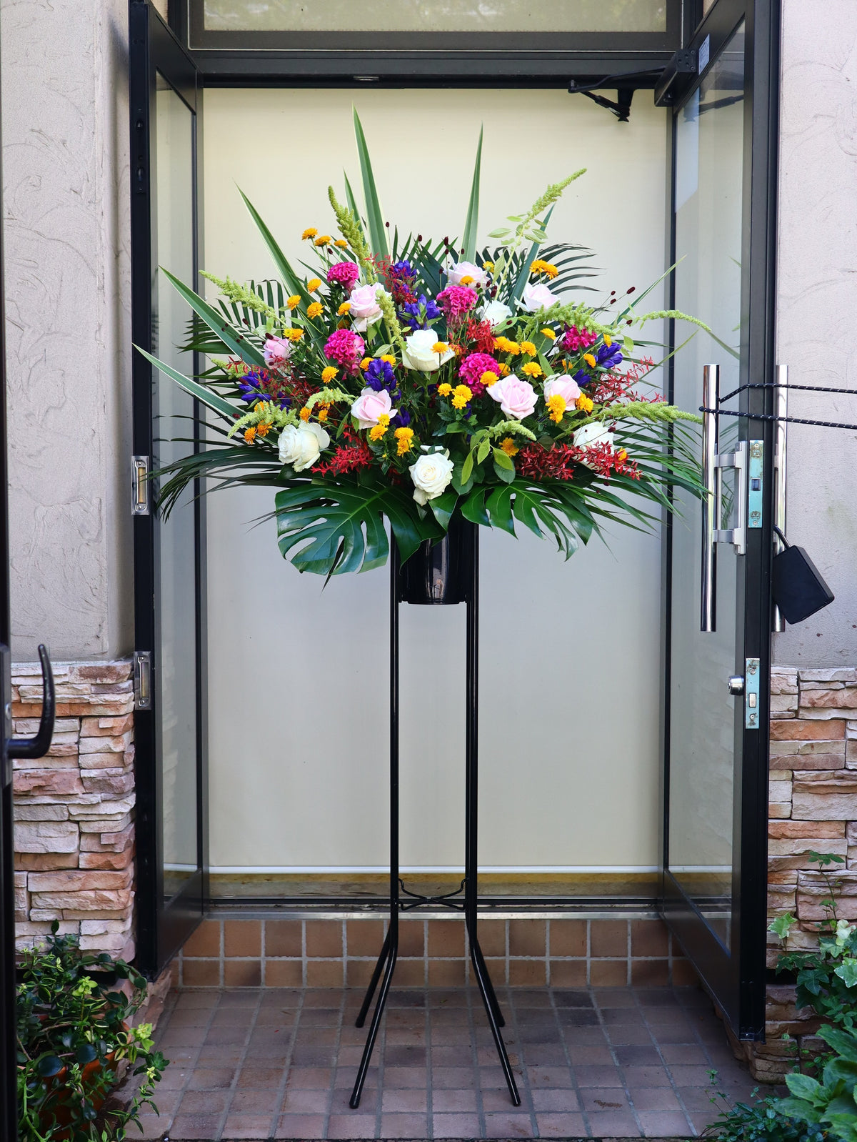 フラワースタンド1段「ミックスカラースタイル」